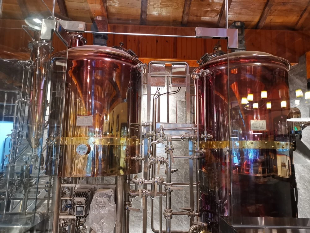 500L Kupfer Sudhaus 2 Tank 3 Gefäß