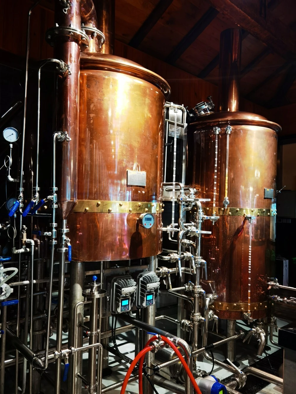 500L Kupfer Sudhaus 2 Tank 3 Gefäß