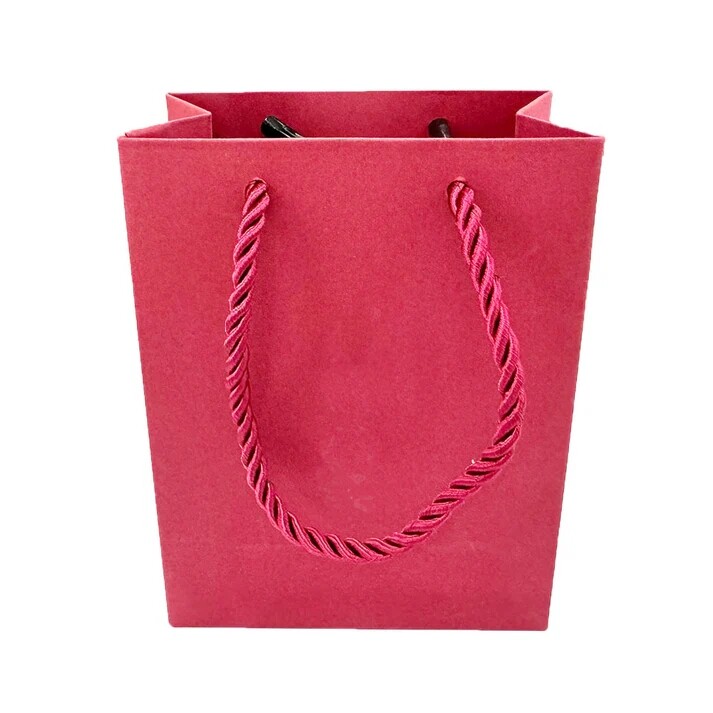 Food Package Shopping Tote Wine Red Card Paper Bag