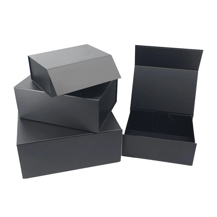 Rigid Paper Cardboard Gift Packaging Magnetic Folding Box