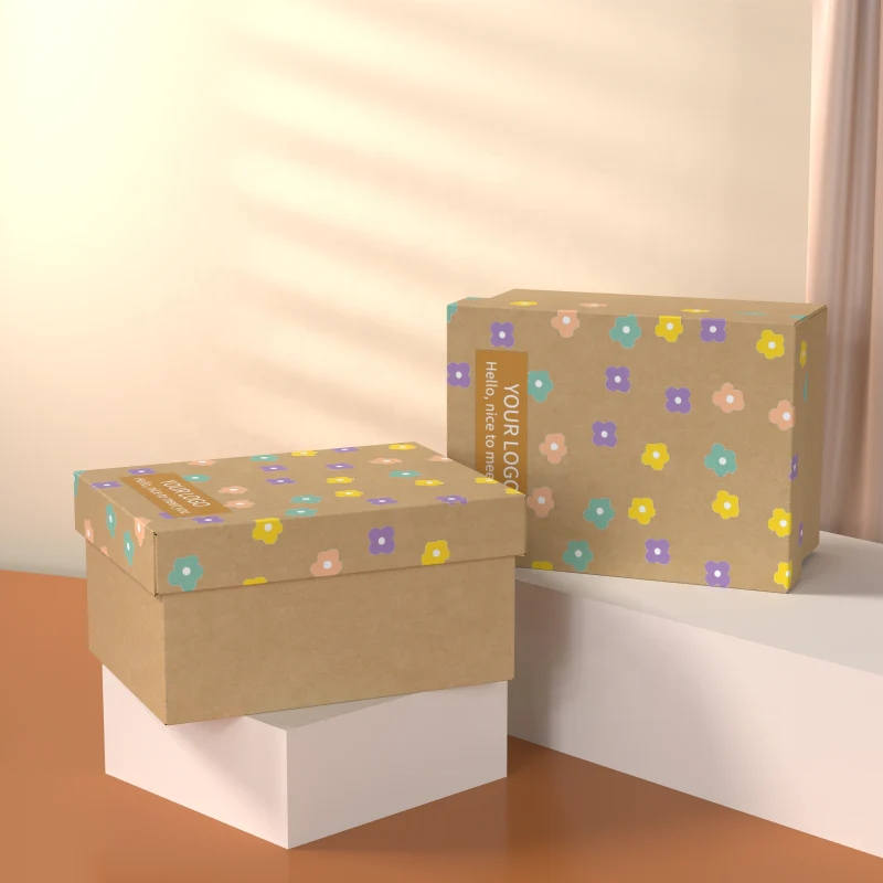 Lid and Base Box For Shoes Clothes and Gifts