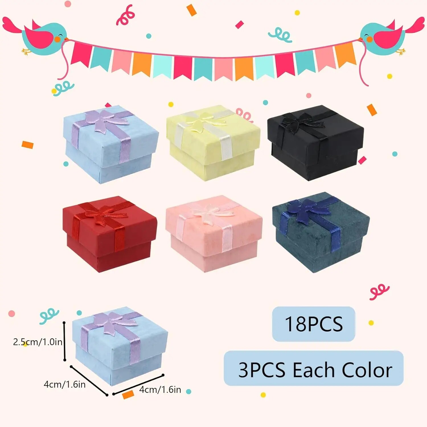 High quality luxury small gift box exquisite compact engagement ring gift box jewelry packaging box