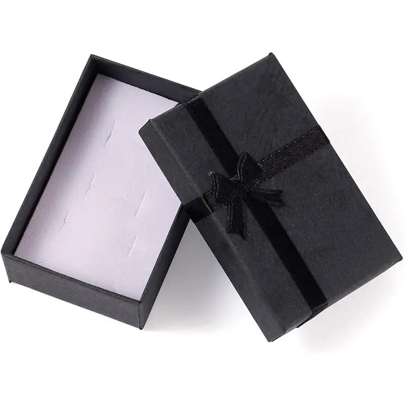 High quality luxury customized jewelry gift box packaging foldable gift box with ribbon