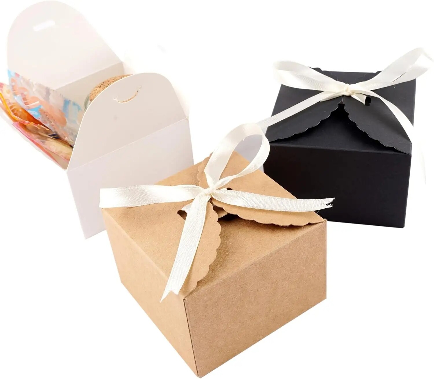 Factory customized simple compact gift box companion gift box high quality ribbon gift box