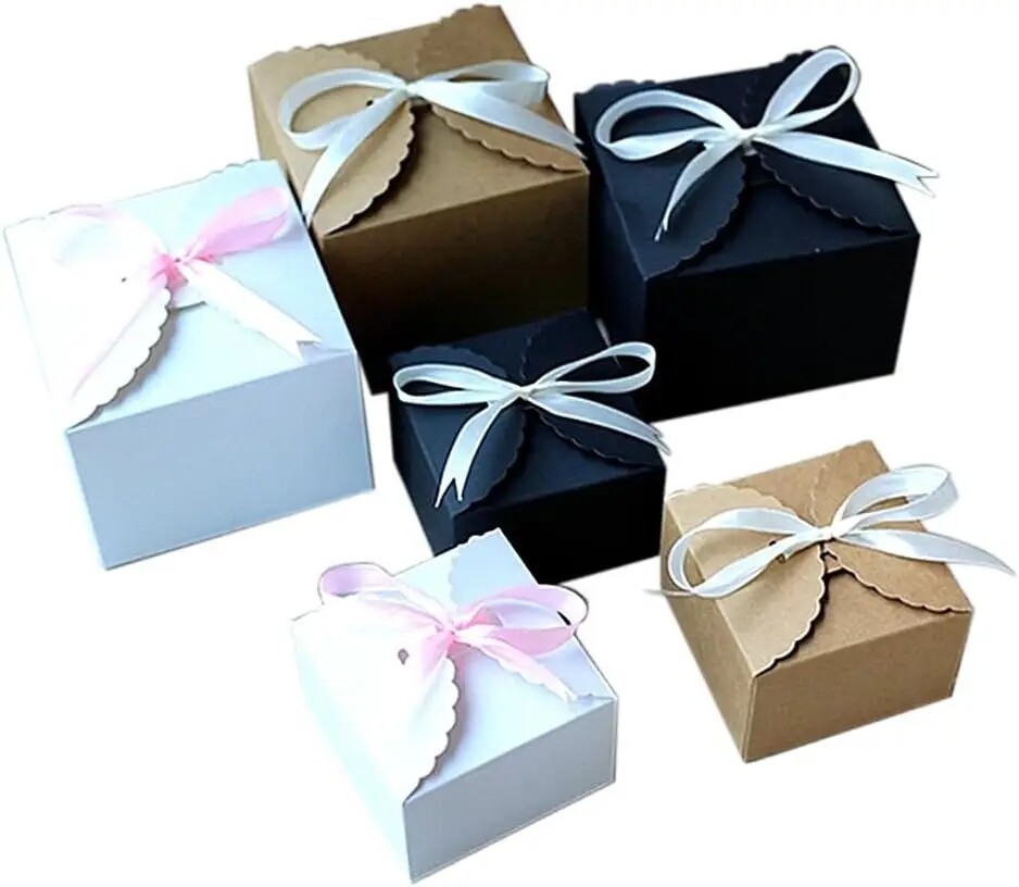Factory customized simple compact gift box companion gift box high quality ribbon gift box