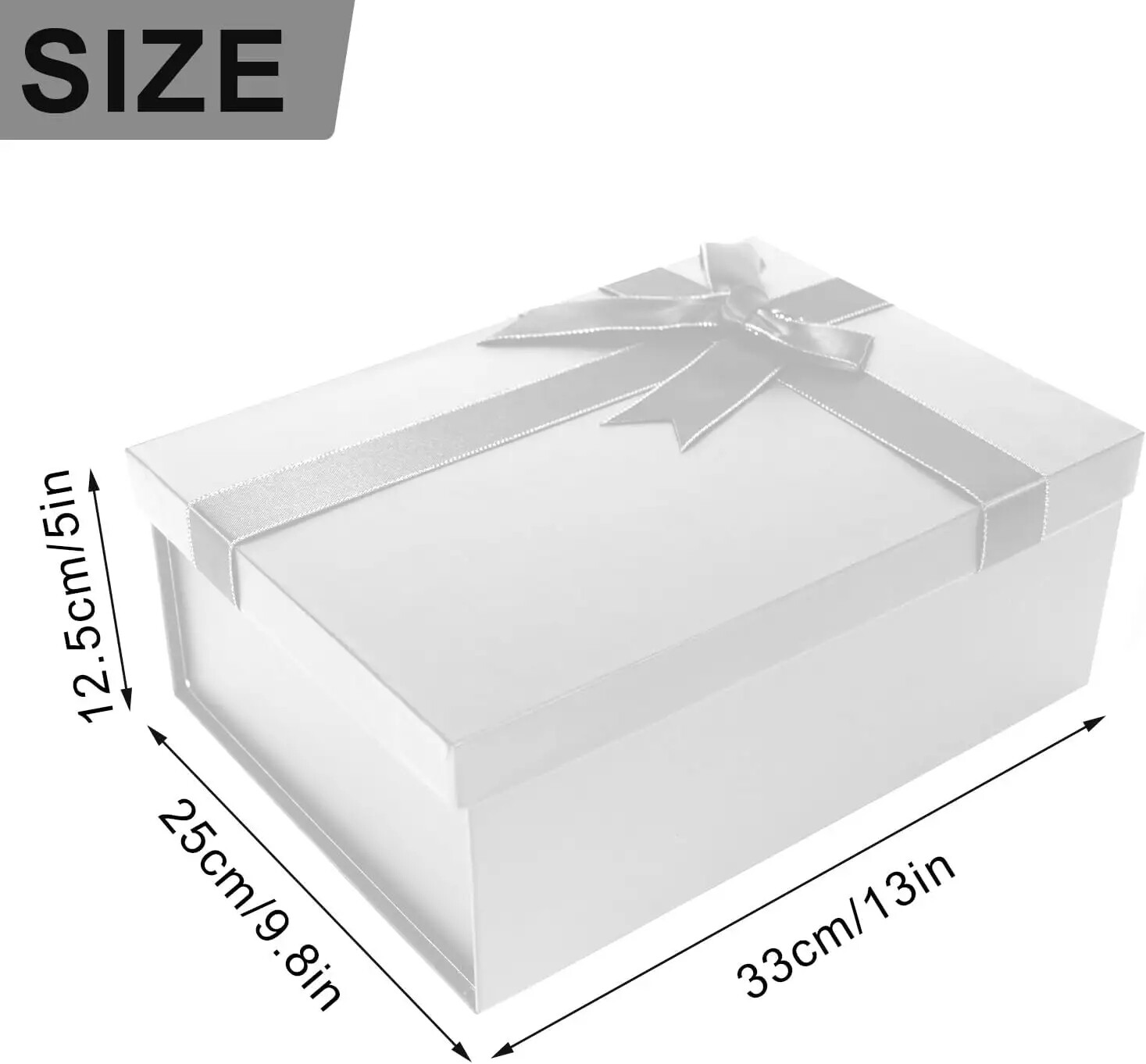 Custom Size Big Ribbon Closure Wedding Dress Paper packaging box Cardboard Gift boxes With Logo