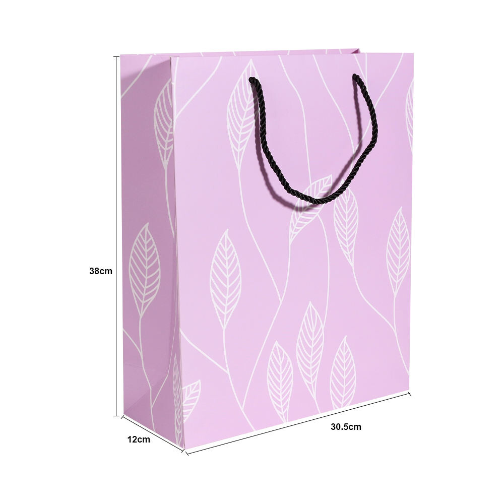 pink paper bag