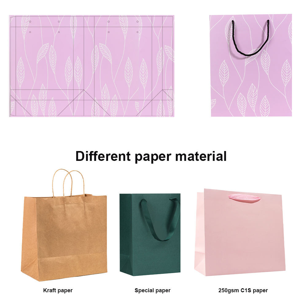 pink paper bag