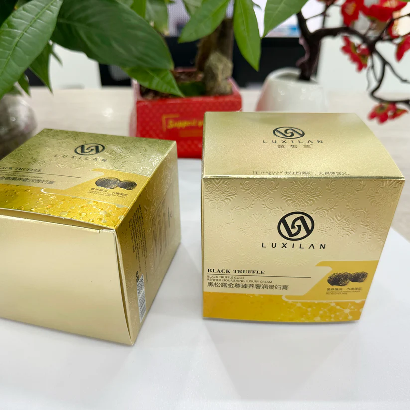 Lady Cream Skin Care Foldable Paper Box For Cosmetic