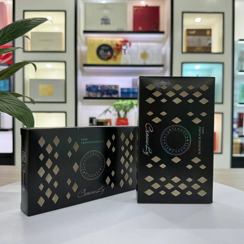 perfume packaging boxes folded paper perfume boxes Hand folded