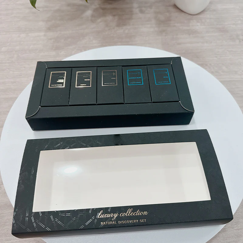 soft touch laminate paper box perfume folding box