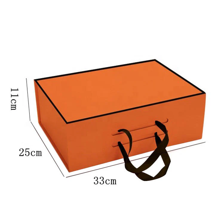 Rigid Cardboard Foldable Magnetic Closure Clamshell Packaging Boxes