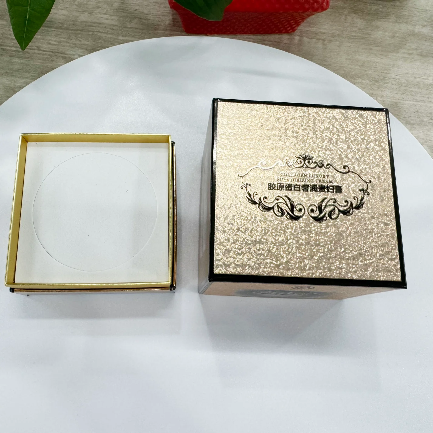 Label Lady's Moisturizer Skin Care Cream Removable Lid Paper Boxes