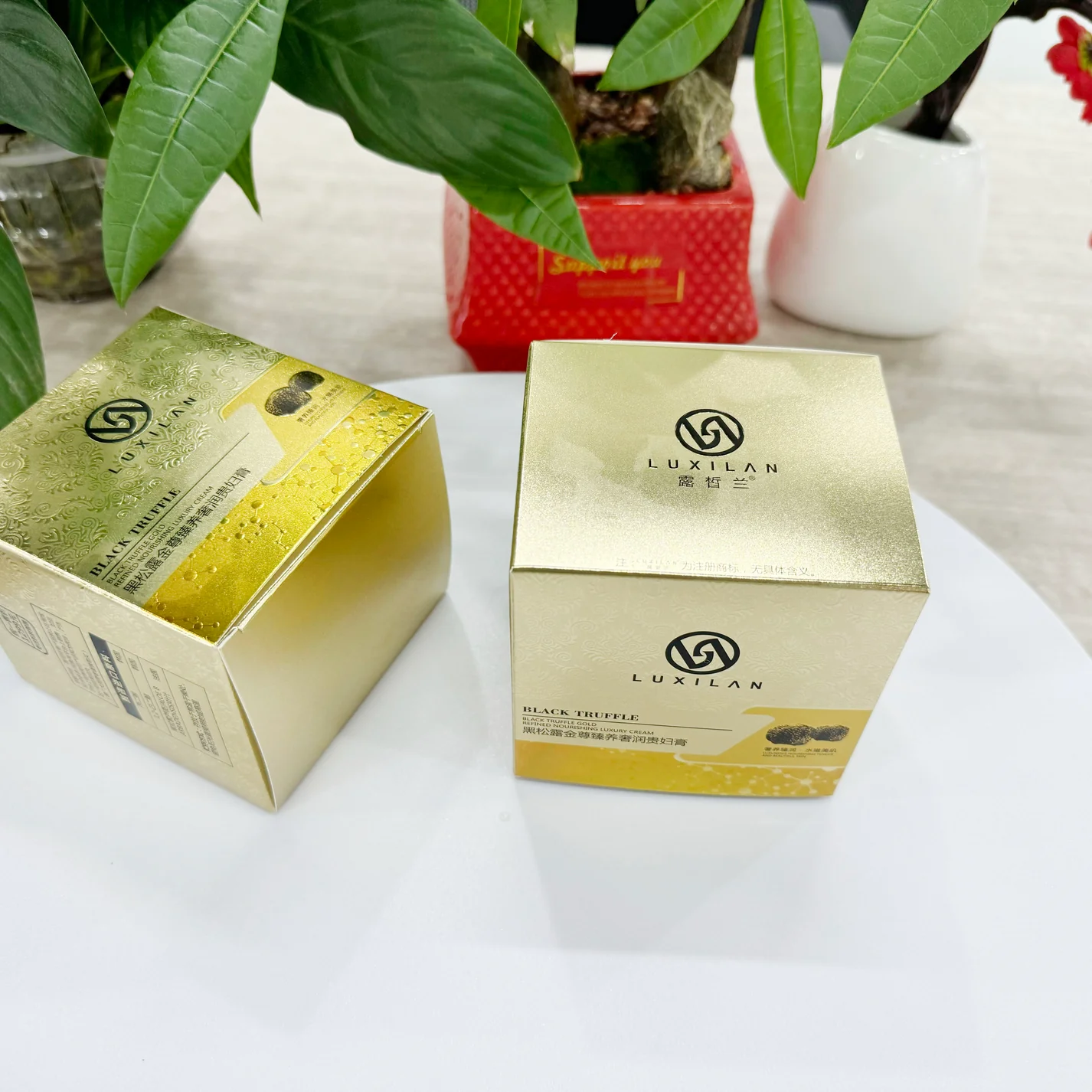 Lady Cream Skin Care Foldable Paper Box For Cosmetic Paper Type