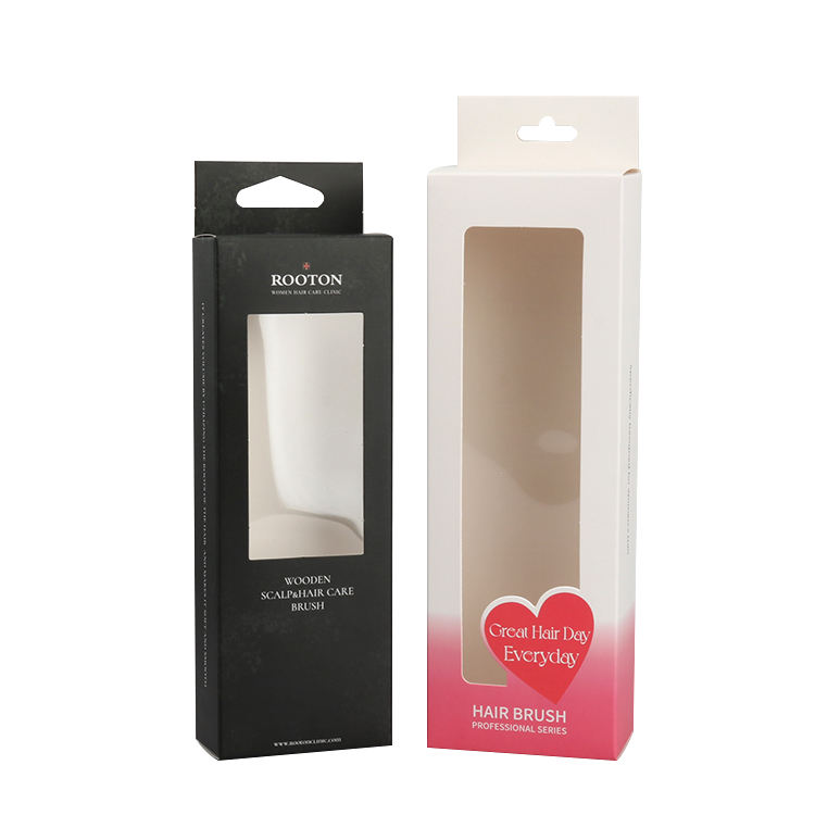 Transparent Plastic Sheet With Printed Hanging Hollow Packaging Window Paper Box