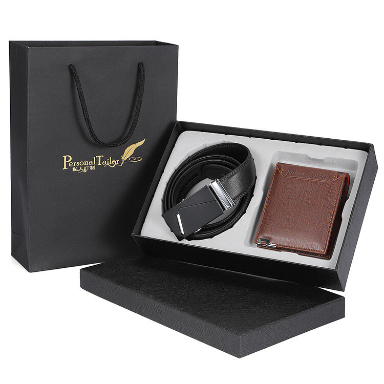 Gift wallet belt and gift box