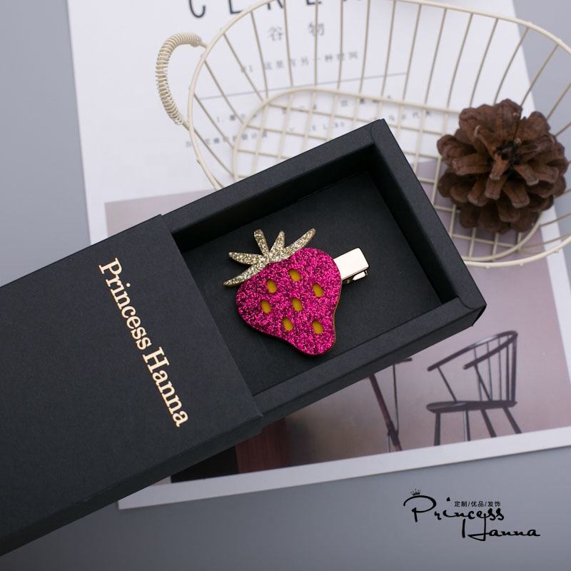 Gold Foil Hair Accessories Clips Hairpins_Packaging Box