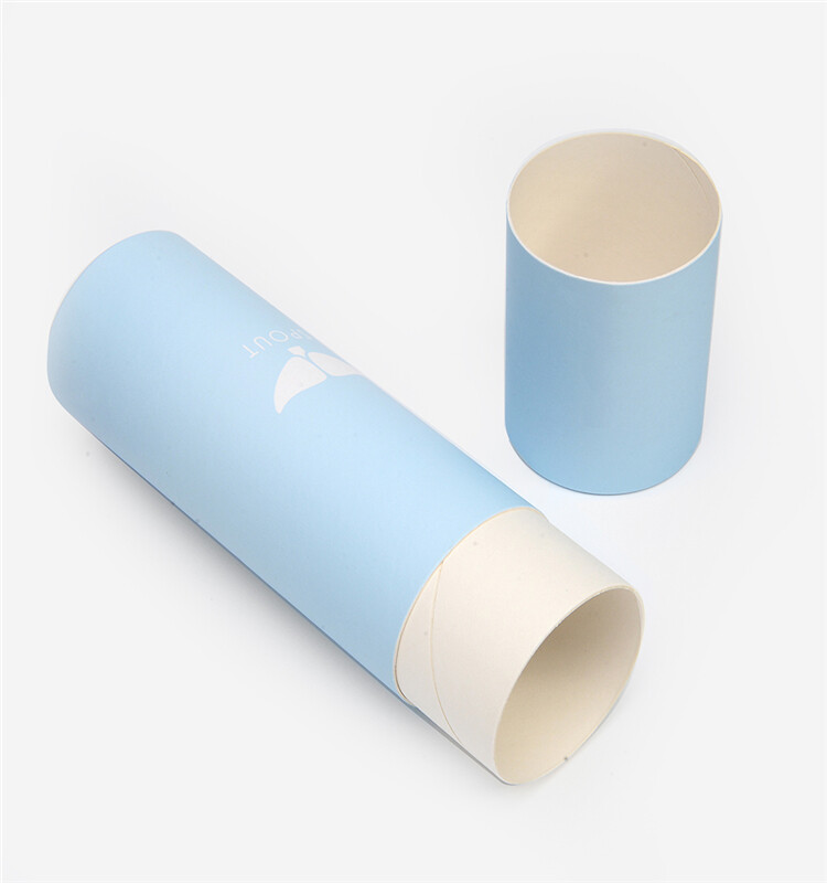 Rigid Cardboard Rolled Edge Tube Round Cylinder Gift Box
