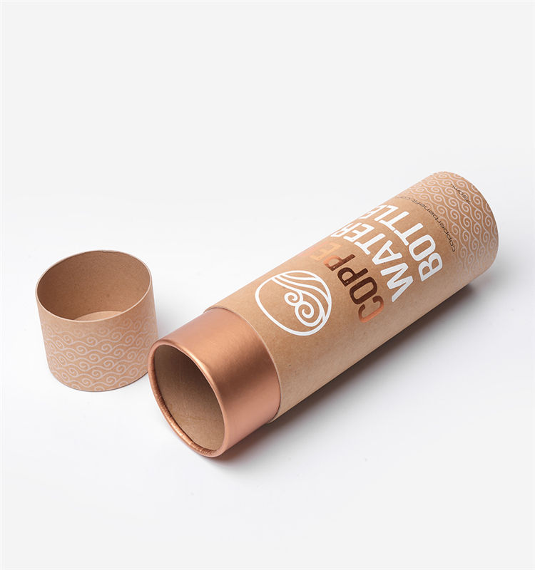 Rigid Cardboard Rolled Edge Tube Round Cylinder Gift Box