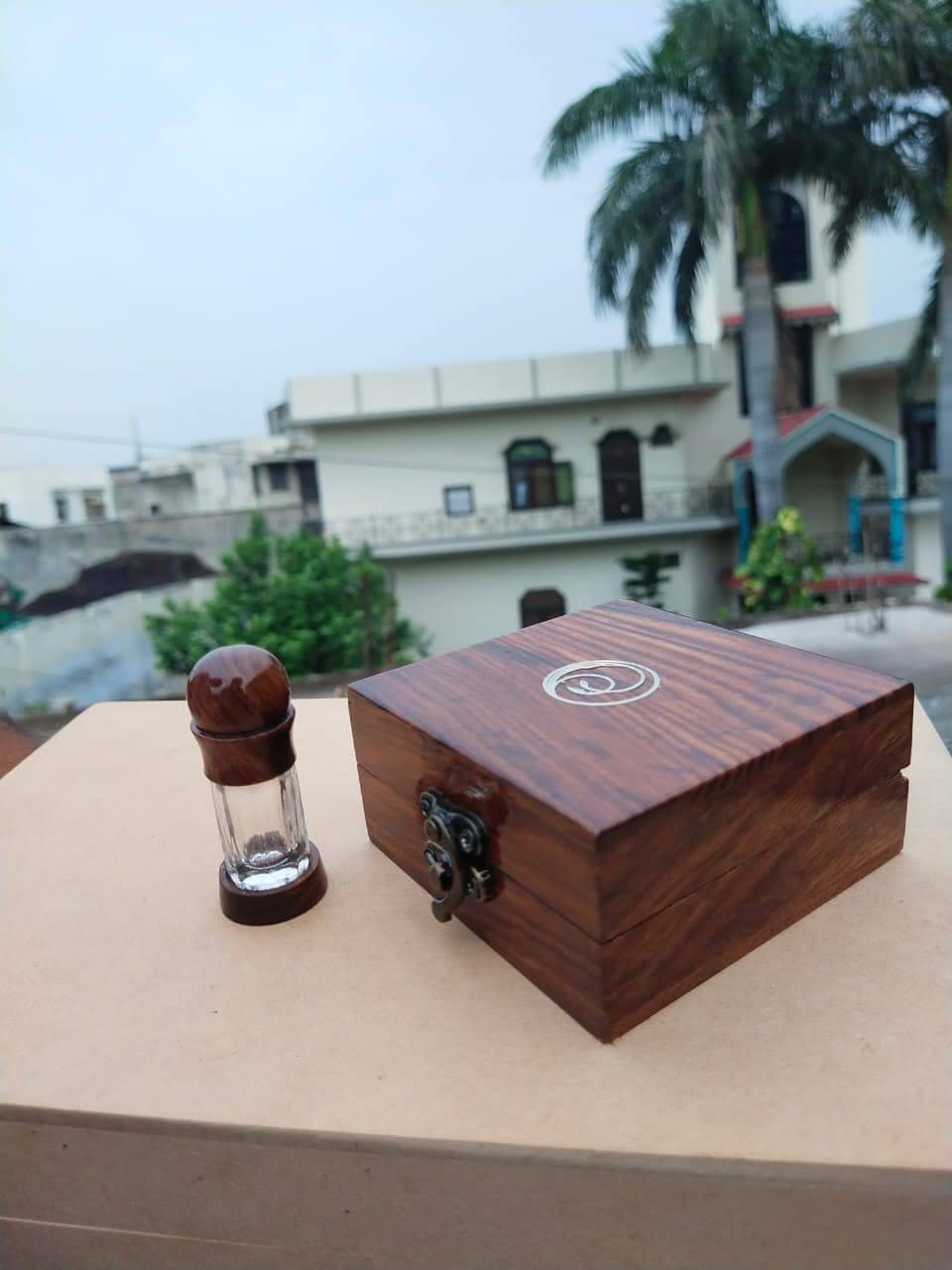 High-end wooden box for perfume