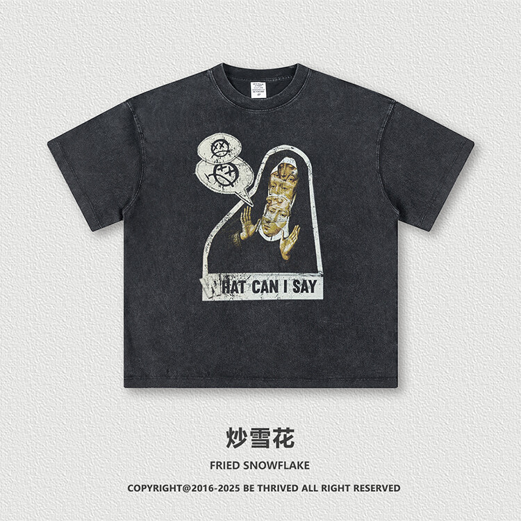 Custom wholesale heavyweight cotton t-shirts