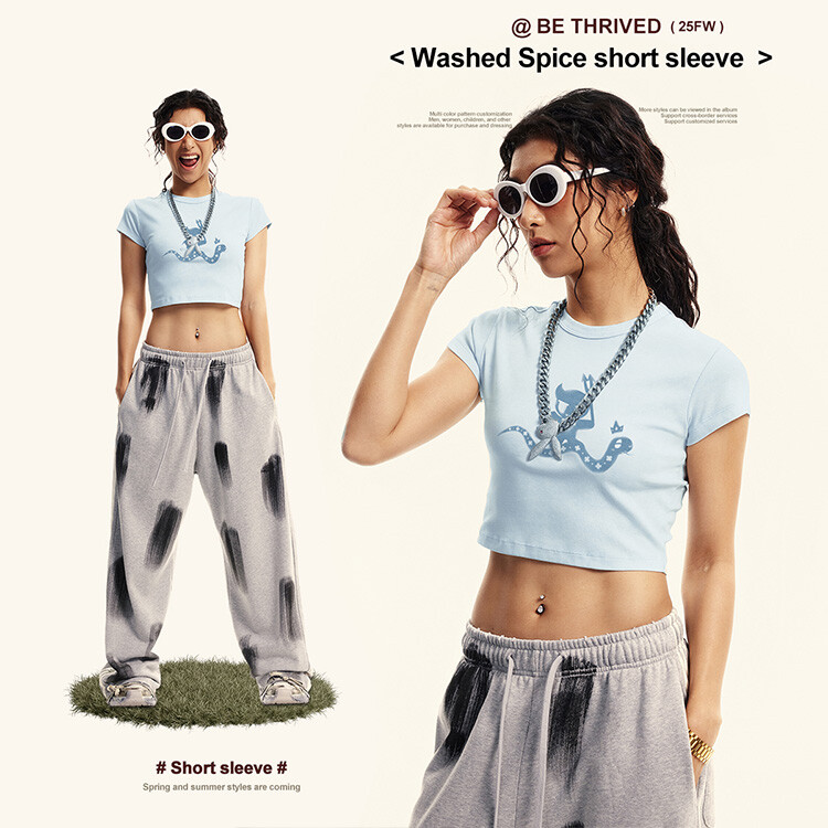 Hot girl short t-shirt customization