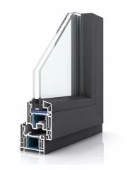 D70 UPVC 内开内倒门