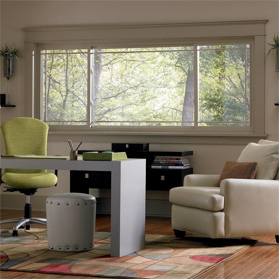 X121 带窗台的时尚三轨铝合金推拉窗