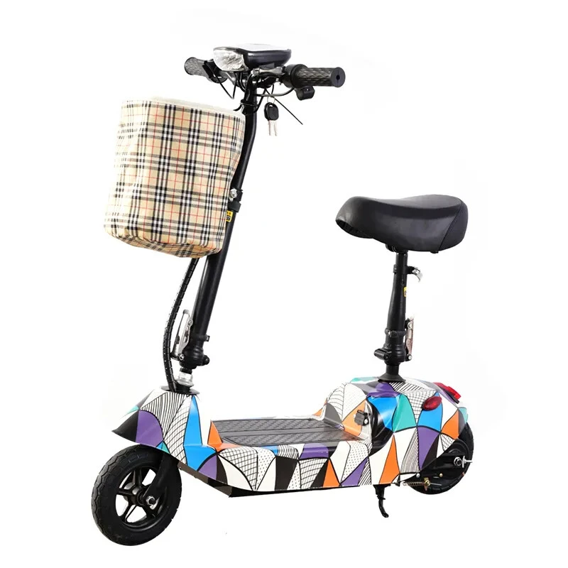 High Quality 8 Inch Folding Electric Bicycle with 500W Brushless Motor and Lithium Battery