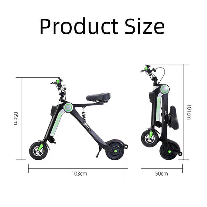 Foldable High Carbon Steel Electric Bike 250W with Lithium Battery Lightweight Folding Electric Bicycle