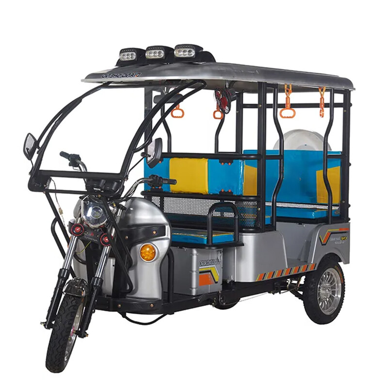 Electric Scooter Cargo And Rickshaw With Solar Panel
