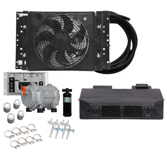 parking cooler Auto Air conditioner systems complete sets 12v  24v  underdah unit cooling evaporator