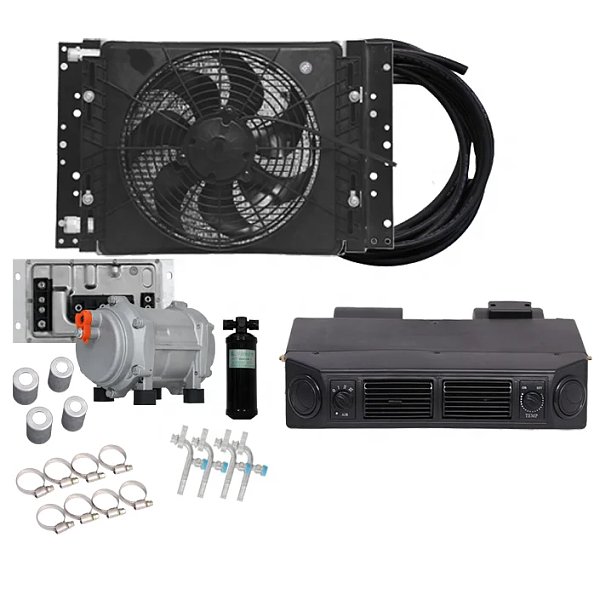 parking cooler Auto Air conditioner systems complete sets 12v  24v  underdah unit cooling evaporator