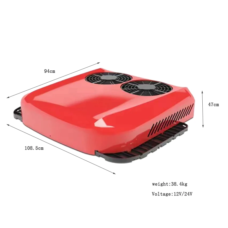 12v24v dual fan roof parking air conditioner all-in -one truck conditioner