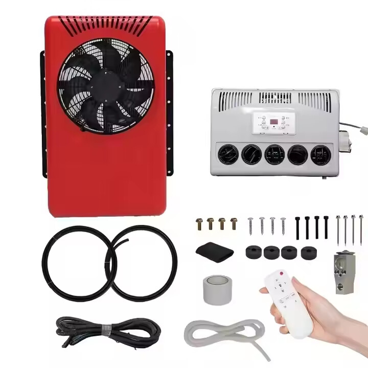 External Auto Air Condition 12V 24V Electric Truck Air Conditioner For Car 12V Dc Air Conditioner For Tractor