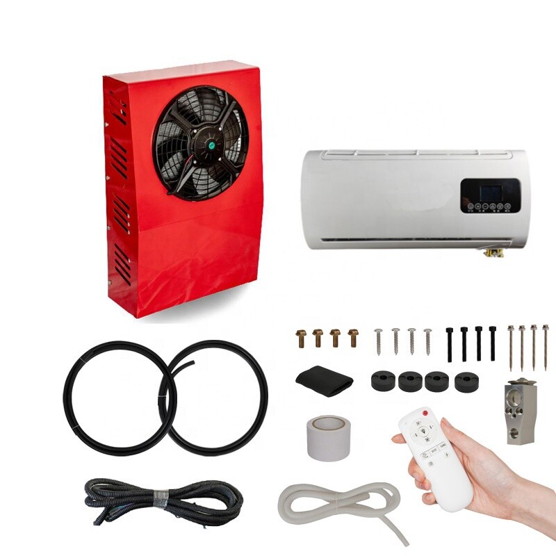 HOT selll  Metal Shell Parking Air Conditioner DC  12V  24V  Parking cooler for trucks  cab 