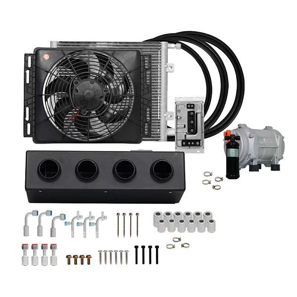Universal 12V AC/C Under Dashboard Cooling Unit with Compressor for Volkswagen Beetle Classic Cars