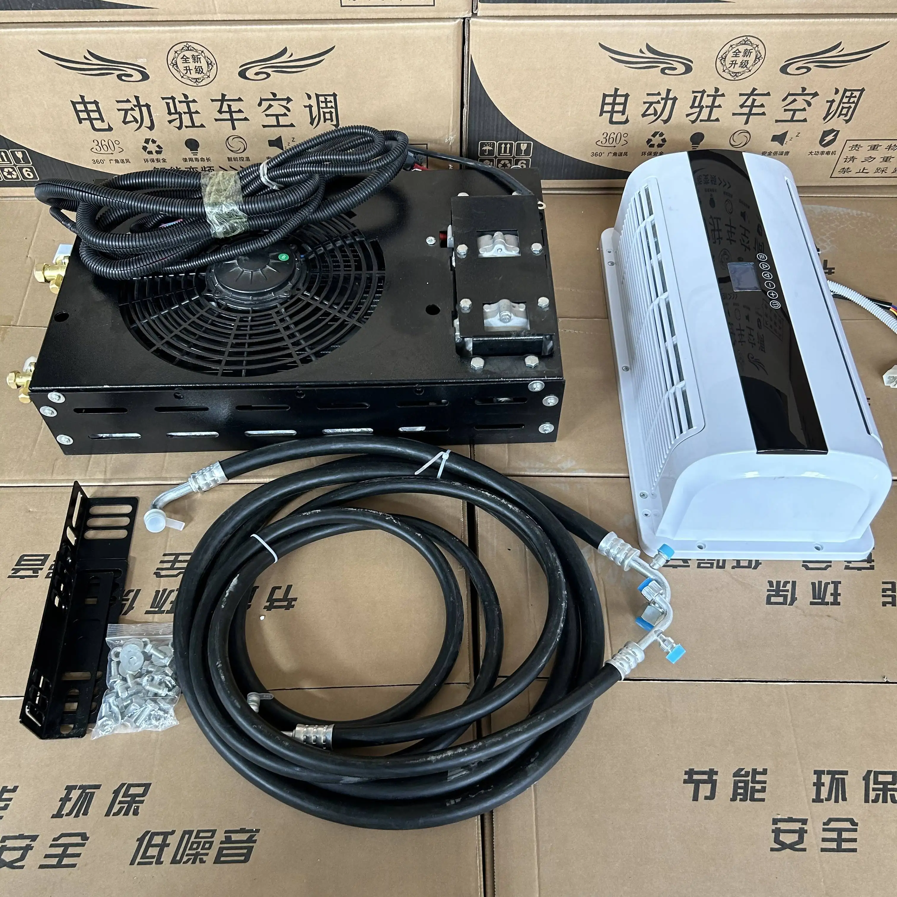 Air Cooling Truck Van Cabin 12V 24V 12/24 Volt Truck Parking Air Conditioning Truck Air Conditioner