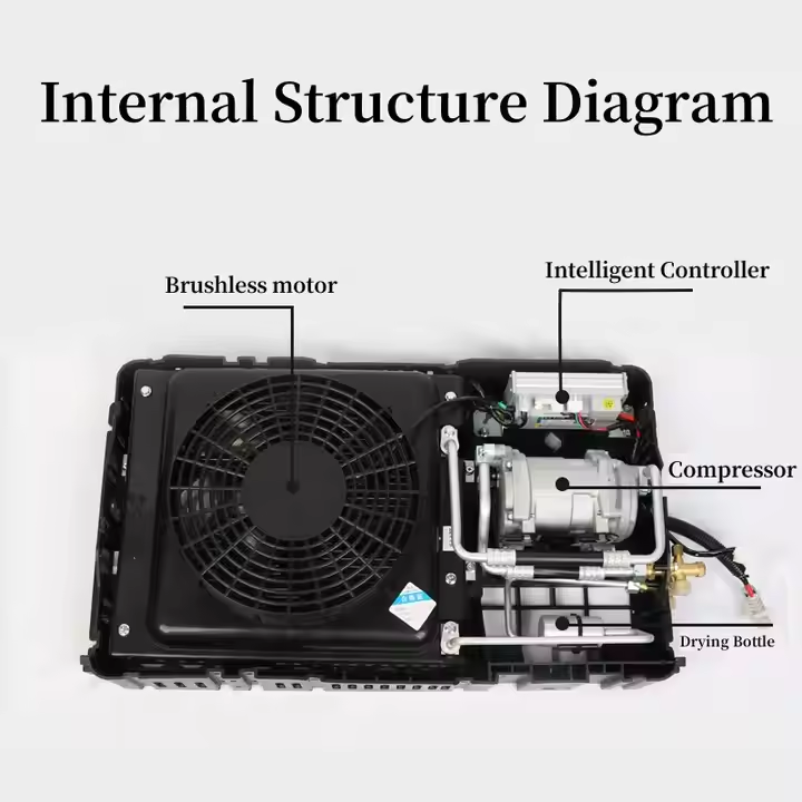 Good price Split Parking air conditioning Truck Parking cooler Air Conditioner 12v 24 Volt for Truck RV car