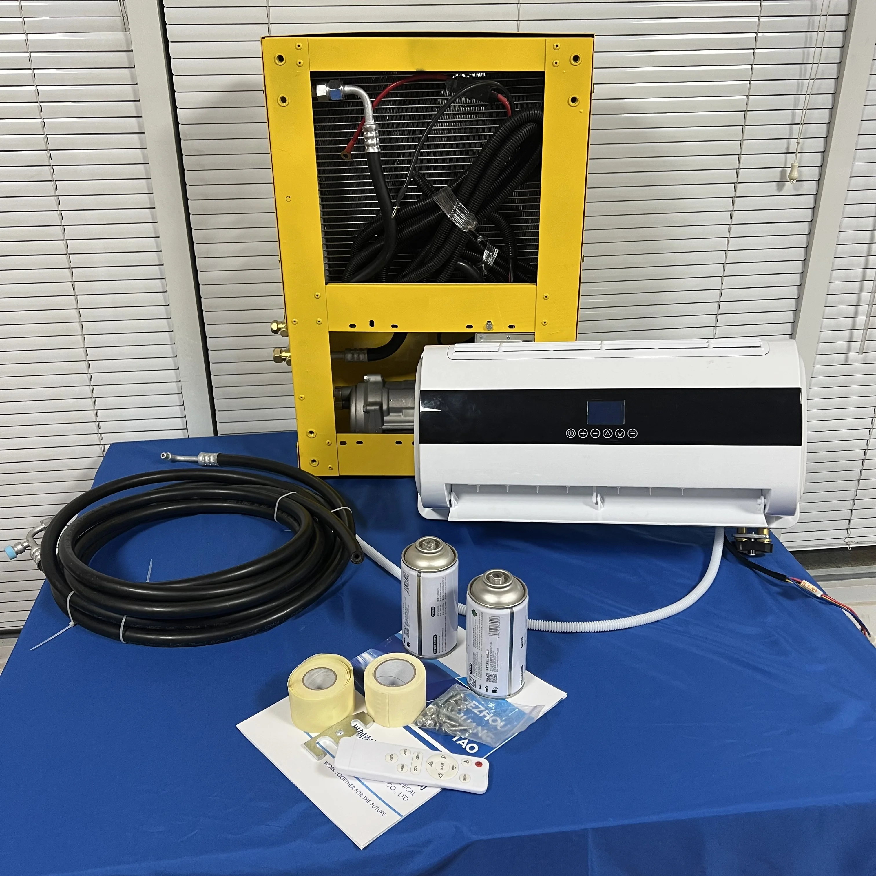 12v 24v electric ev car rv ac air conditioner dc air kit parking cooler