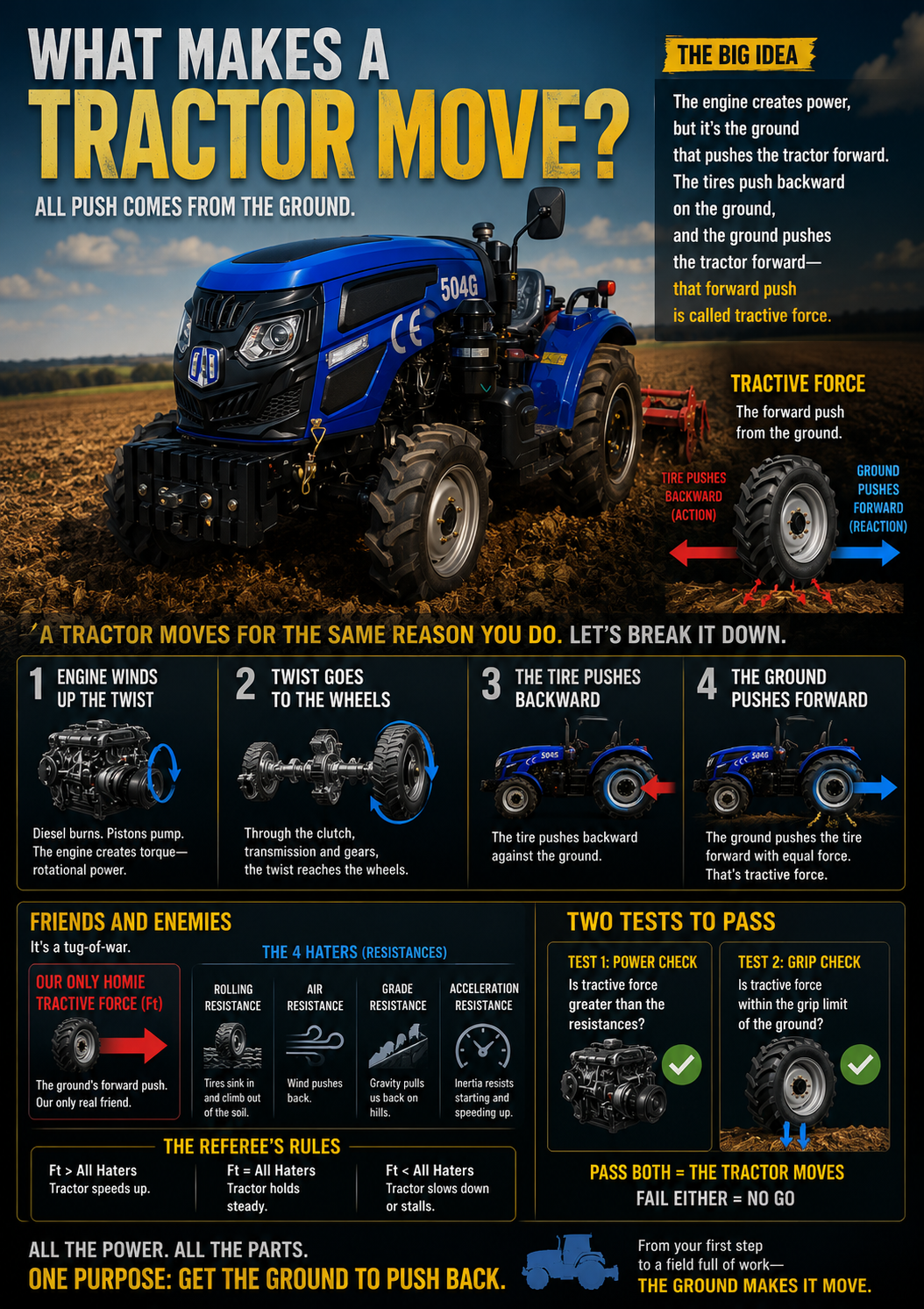 What Makes a Tractor Move? What Makes a Tractor Move?