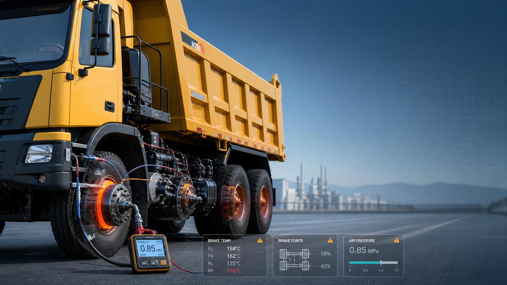 Problèmes courants de freinage des Sinotruck en utilisation intensive et méthodes de diagnostic