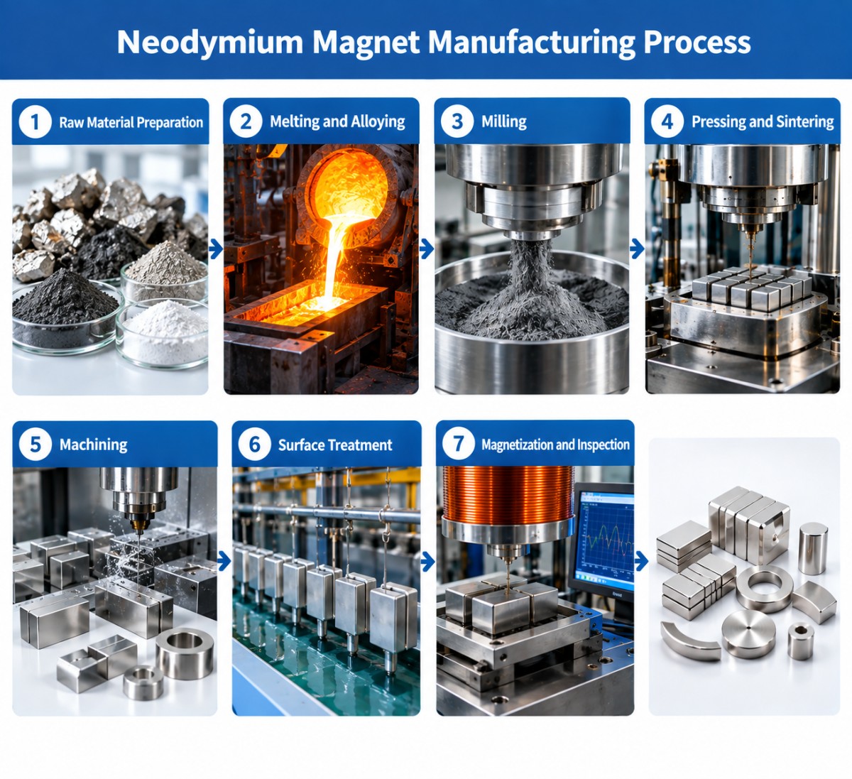 neodymium-magnet-manufacturing-process What Is a Neodymium Magnet? A Complete Guide to NdFeB Magnets