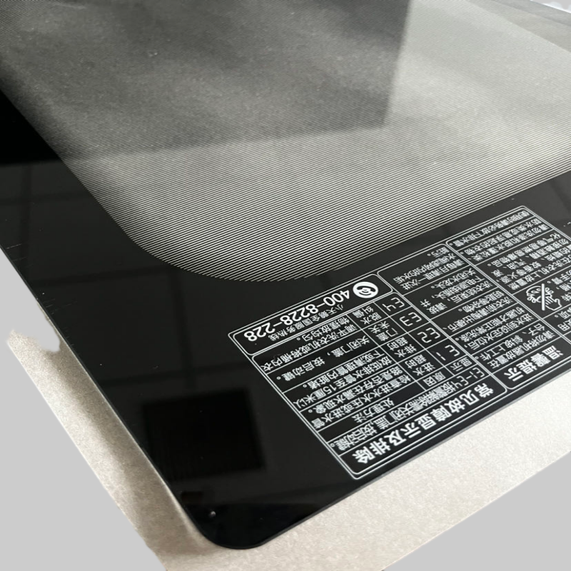 Seda -Screen impreso vidrio templado para electrodomésticos cubierta frontal de vidrio de suministro de fábrica