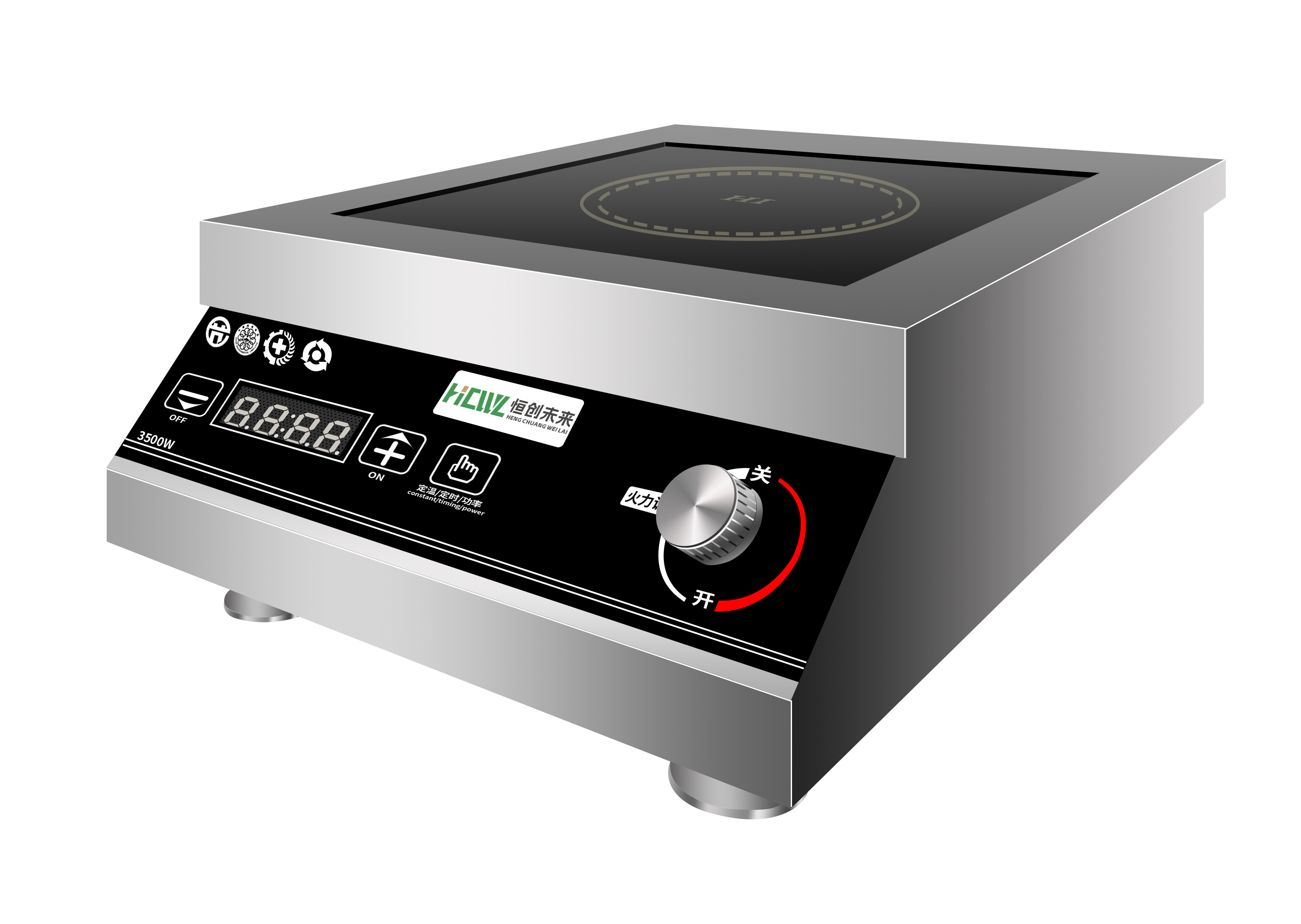 Commercial high-power induction cooker 3500W recommended energy-saving level stove for commercial kitchens and restaurants