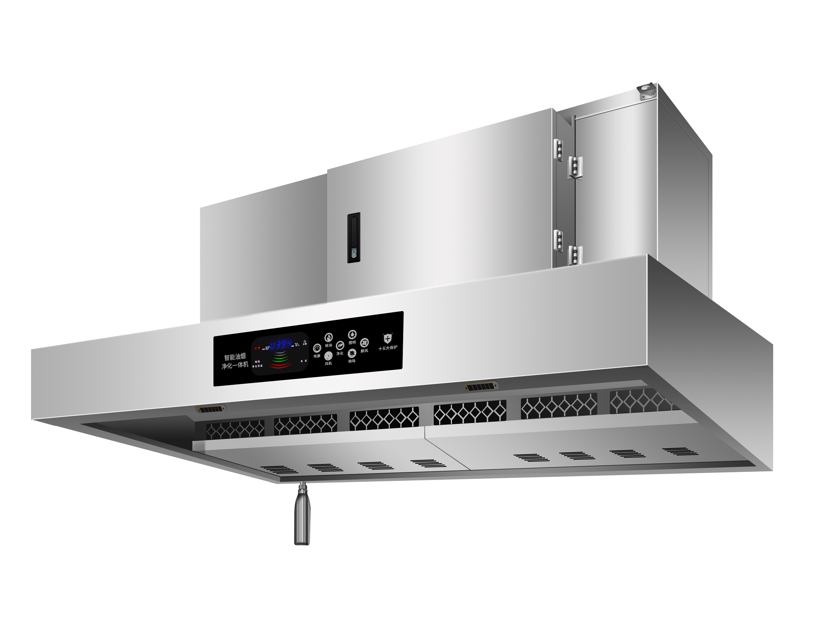 Commercial kitchen full set of oil fume purification all-in-one machine, school unit restaurant catering kitchen oil fume purification equipment