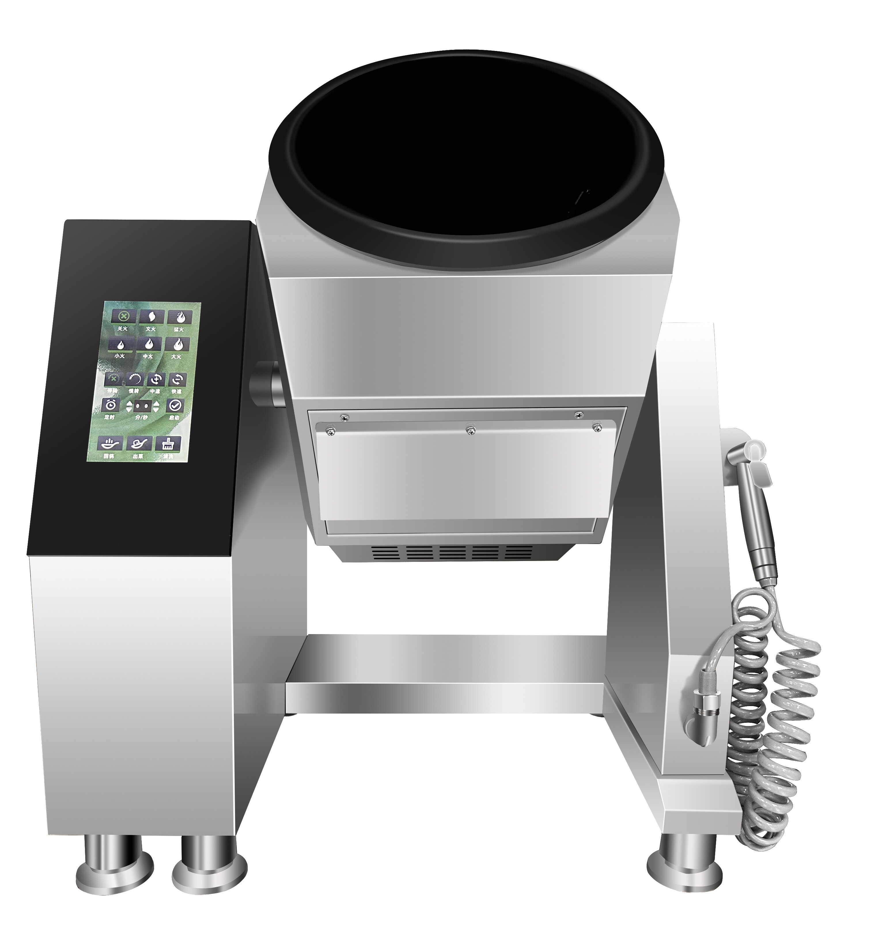 Intelligent vegetable stir fry machine, commercial fully automatic vegetable stir fry machine, complete set of kitchen equipment, vegetable stir fry machine, restaurant stove, stove equipment