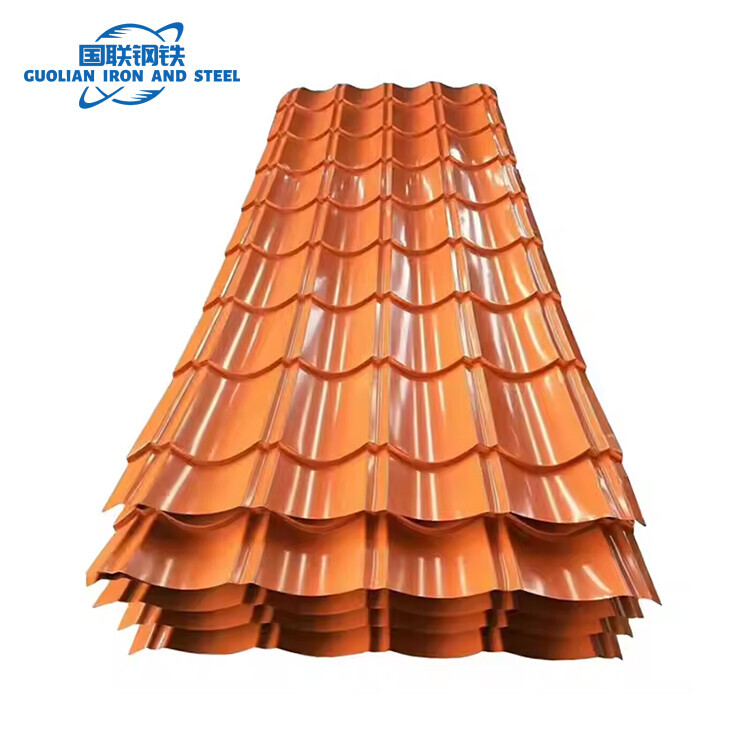 Red Panels Materials Prepainted Corrugated Galvanized Steel Color Roofing Steel Sheets