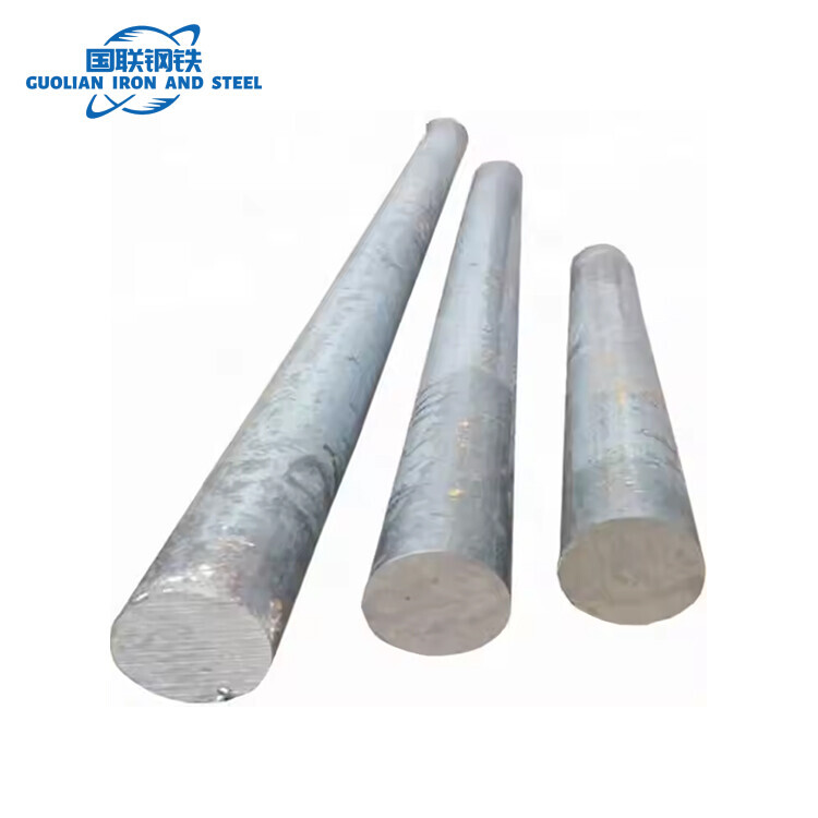 In Stock 5mm-25mm 6m 12m gi carbon alloy round bar iron 6/8/10/12/14 q235 q355 Hot dippedgalvanized round steel for building