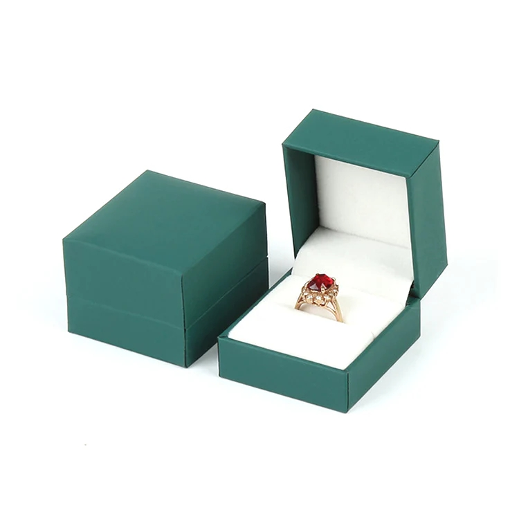 الأقراط قلادة خاتم خاتم مجوهرات صندوق من الورق المقوى الصلبة